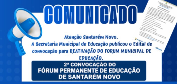 Comunicado da Secretaria Municipal de Educação